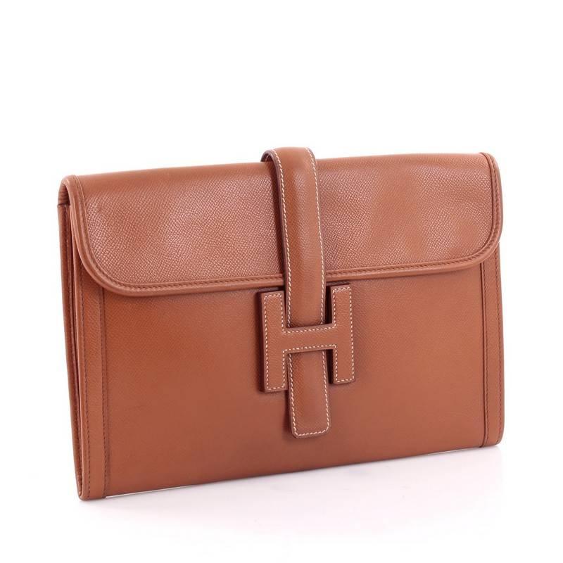 hermes envelope clutch