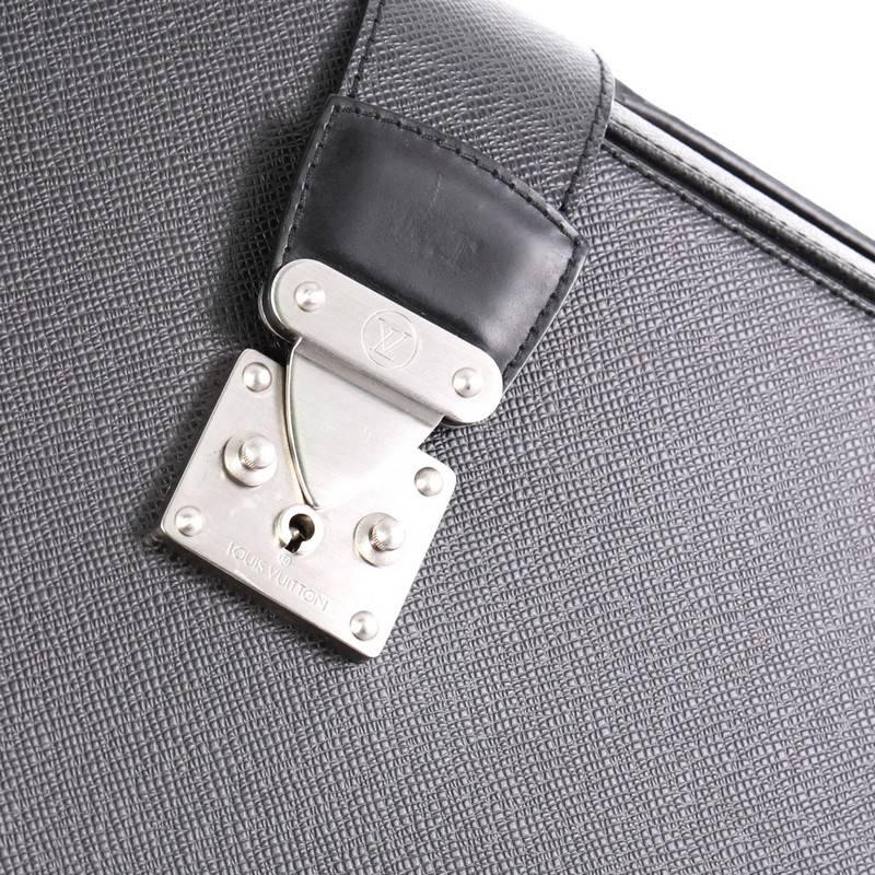 Women's or Men's Louis Vuitton Pilot Briefcase Taiga Leather