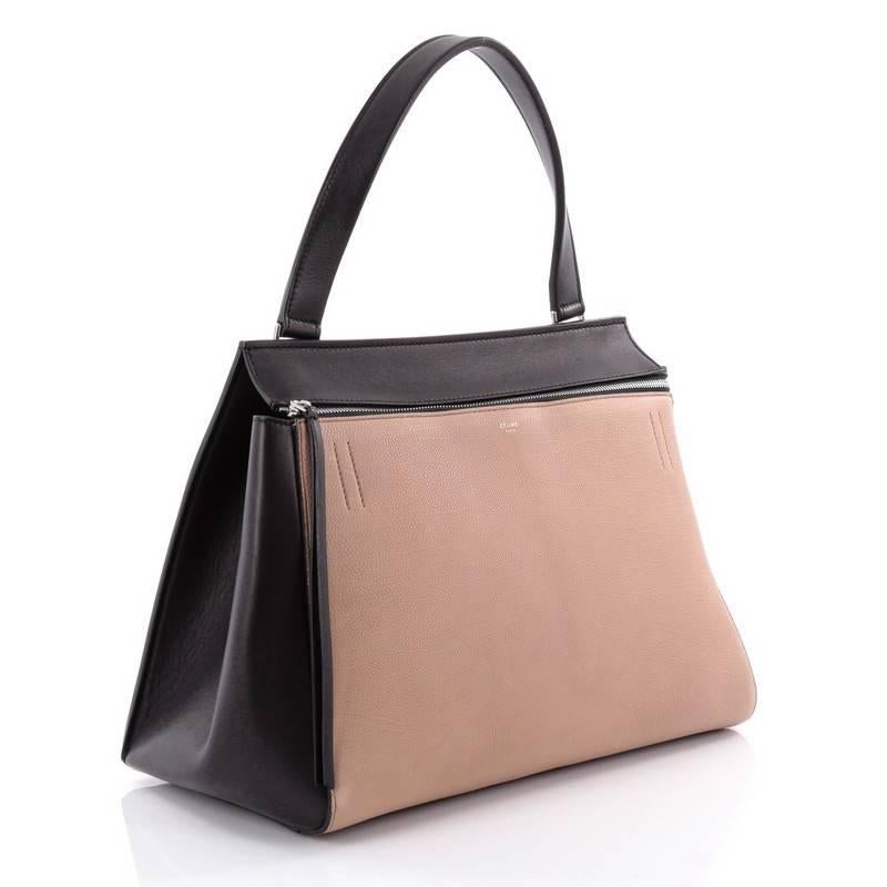 Brown Celine Edge Bag Leather Large 