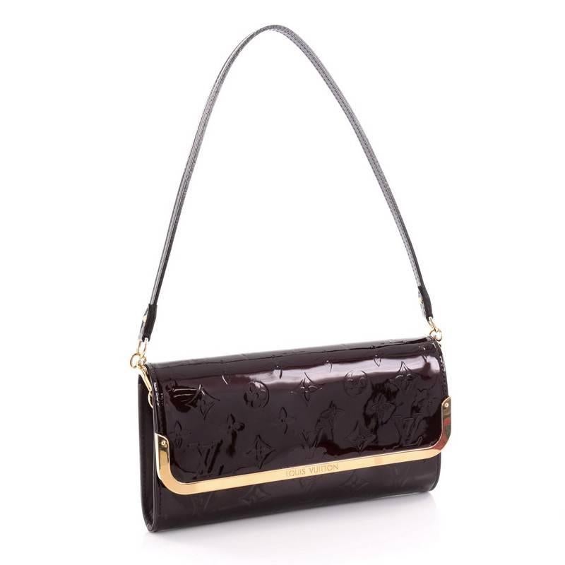 Black Louis Vuitton Rossmore Handbag Monogram Vernis MM 