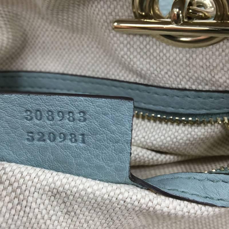  Gucci Soho Chain Zipped Shoulder Bag Leather Small  5