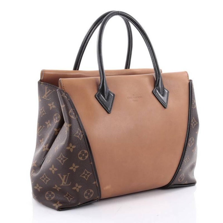 Louis Vuitton W Tote Monogram Canvas and Leather PM Black, Brown 
