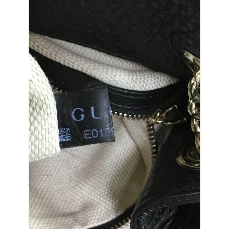 Women's Gucci Soho Shoulder Bag Chain Strap Leather Medium