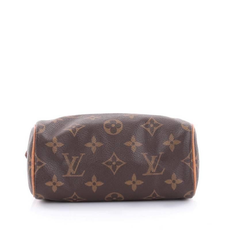 Brown Louis Vuitton Speedy Mini HL Handbag Monogram Canvas