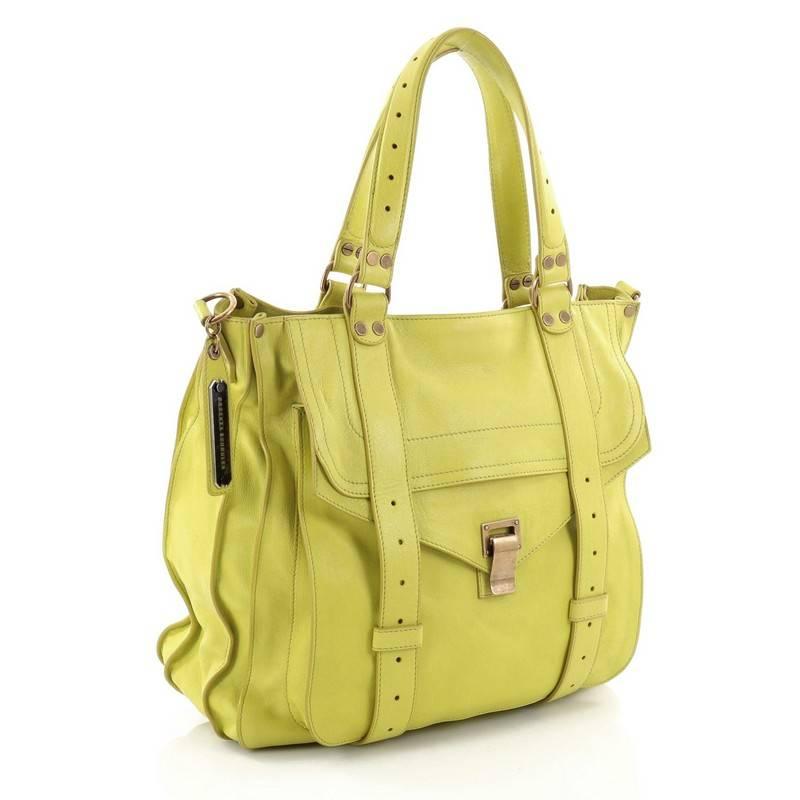 Yellow Proenza Schouler PS1 Convertible Tote Leather