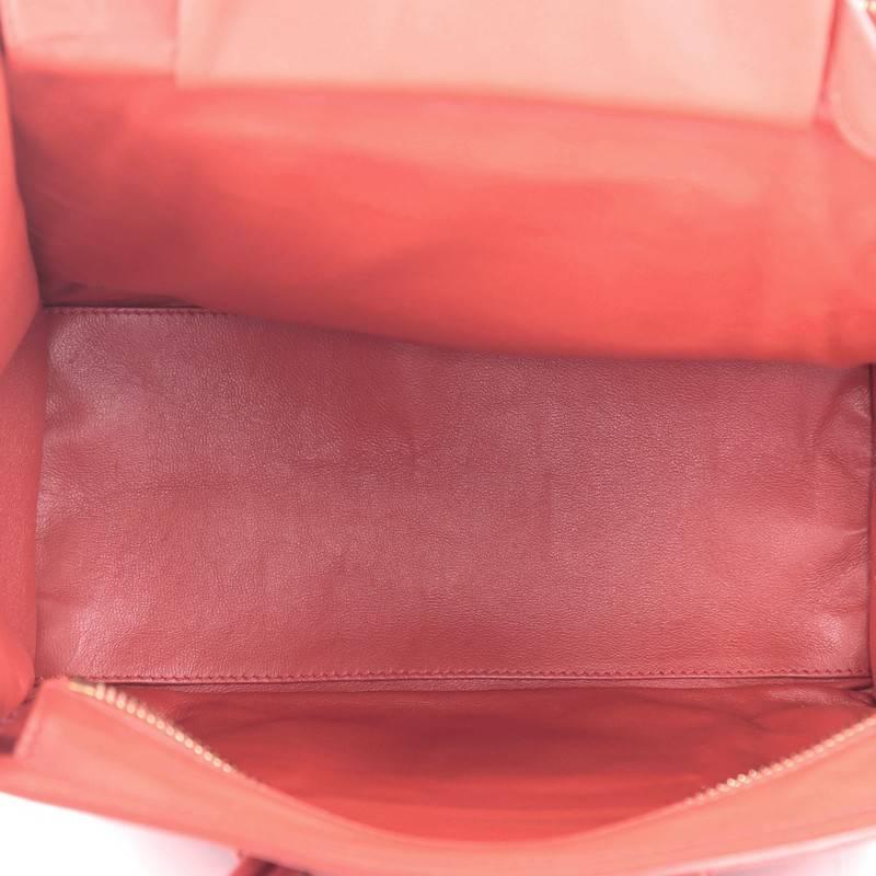 Celine Luggage Handbag Smooth Leather Micro 2