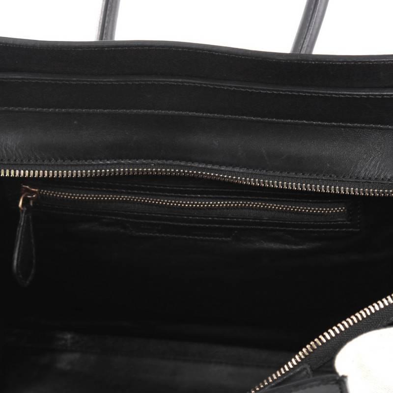 Celine Luggage Handbag Canvas and Leather Mini 3