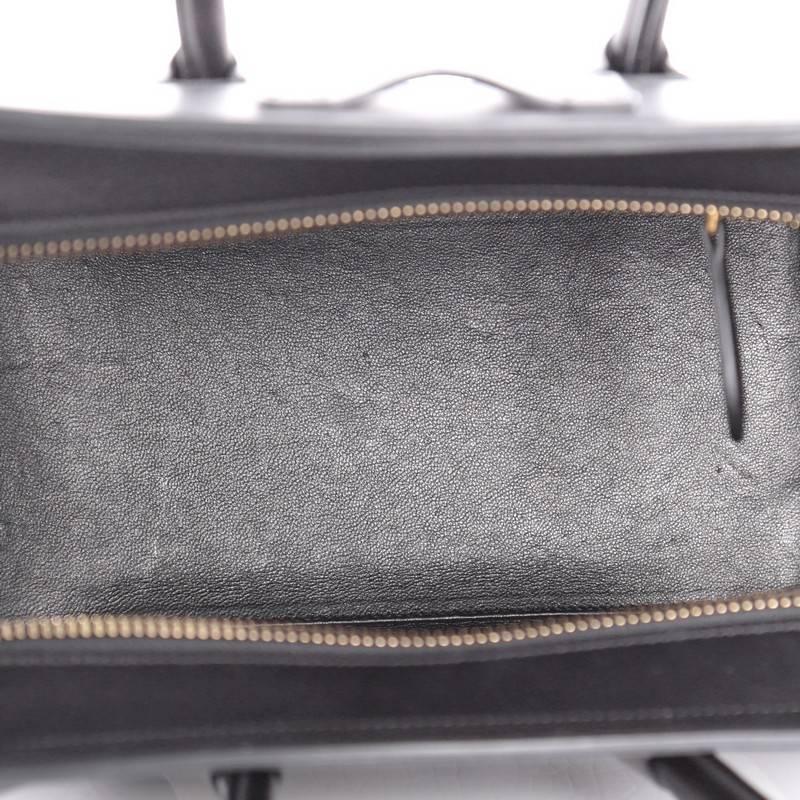 Celine Bicolor Luggage Handbag Leather Micro 3