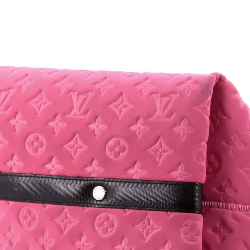 Pink Louis Vuitton Scuba Tote Monogram Embossed Neoprene MM