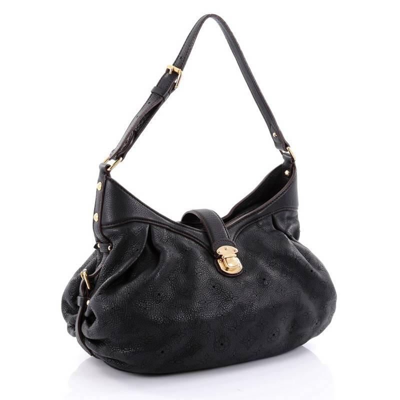 Black Louis Vuitton XS Handbag Mahina Leather