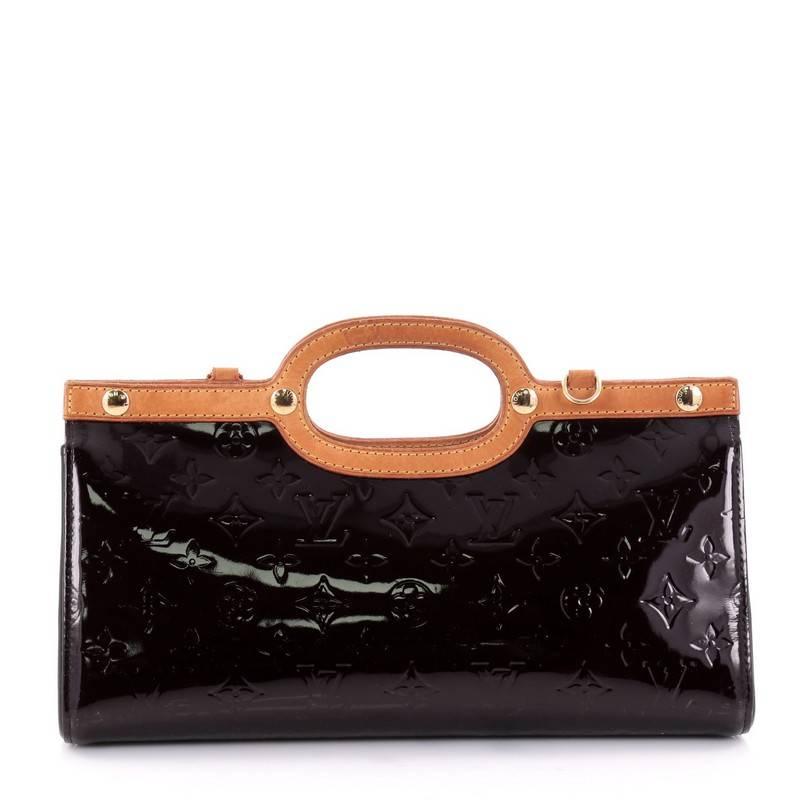 Black Louis Vuitton Roxbury Drive Handbag Monogram Vernis