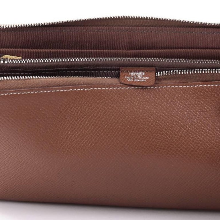 Hermes Azap Zip Around Wallet Silk'in Epsom Long at 1stDibs