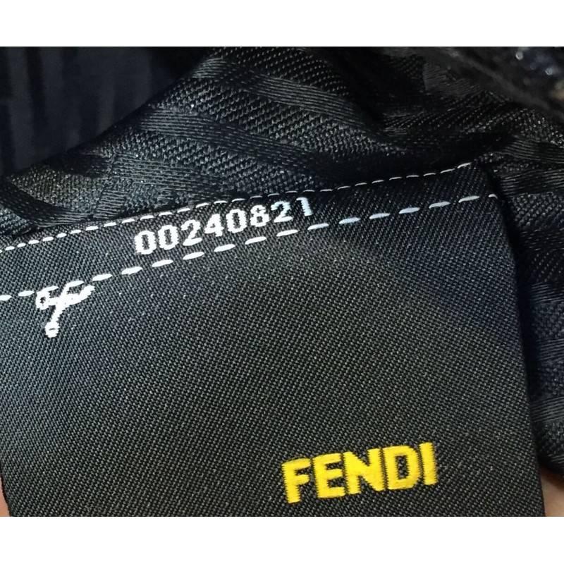 Fendi Chameleon Convertible Satchel Patent Leather and Canvas Medium 3