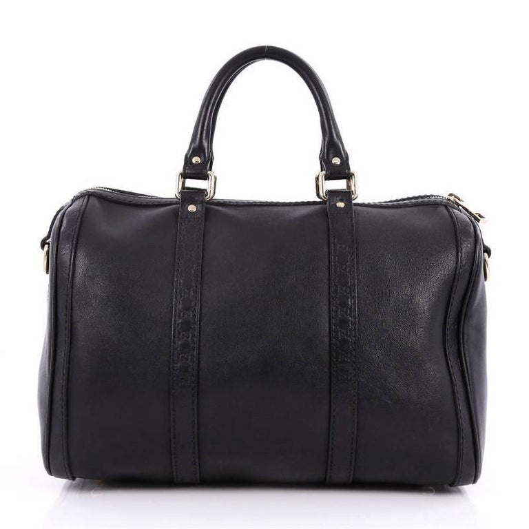 Gucci Joy Boston Bag Leather with Microguccissima Medium at 1stdibs