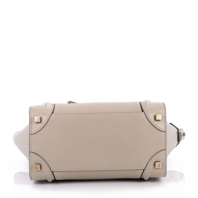 Women's Celine Luggage Handbag Smooth Leather Micro