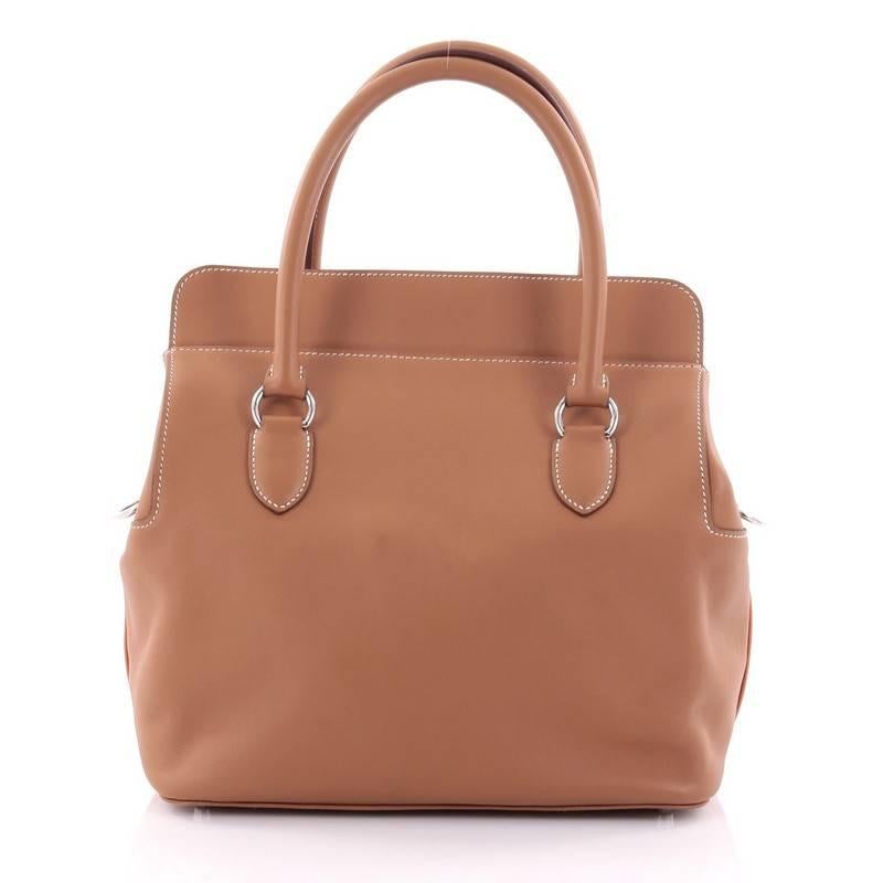 Hermes Eclat Toolbox Handbag Swift 26 In Good Condition In NY, NY