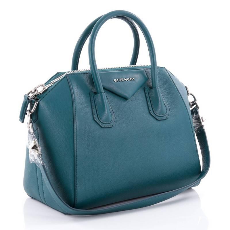Blue Givenchy Antigona Bag Leather Small