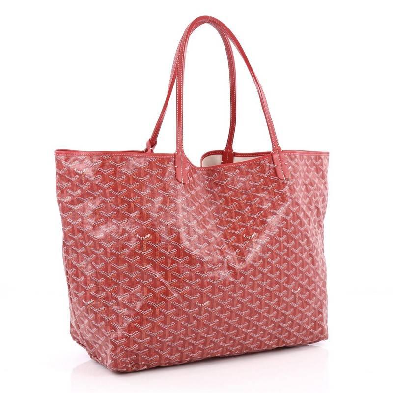 Pink Goyard St. Louis Tote Coated Canvas GM