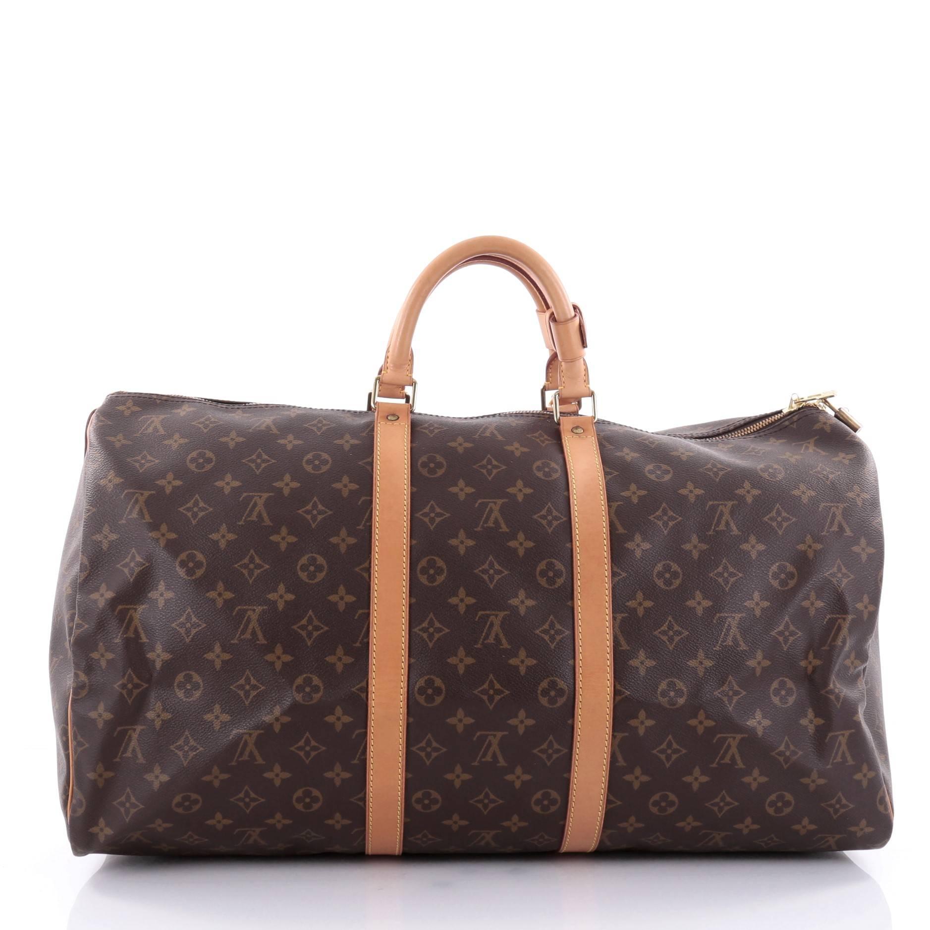 Louis Vuitton Keepall Bag Monogram Canvas 55 i In Good Condition In NY, NY