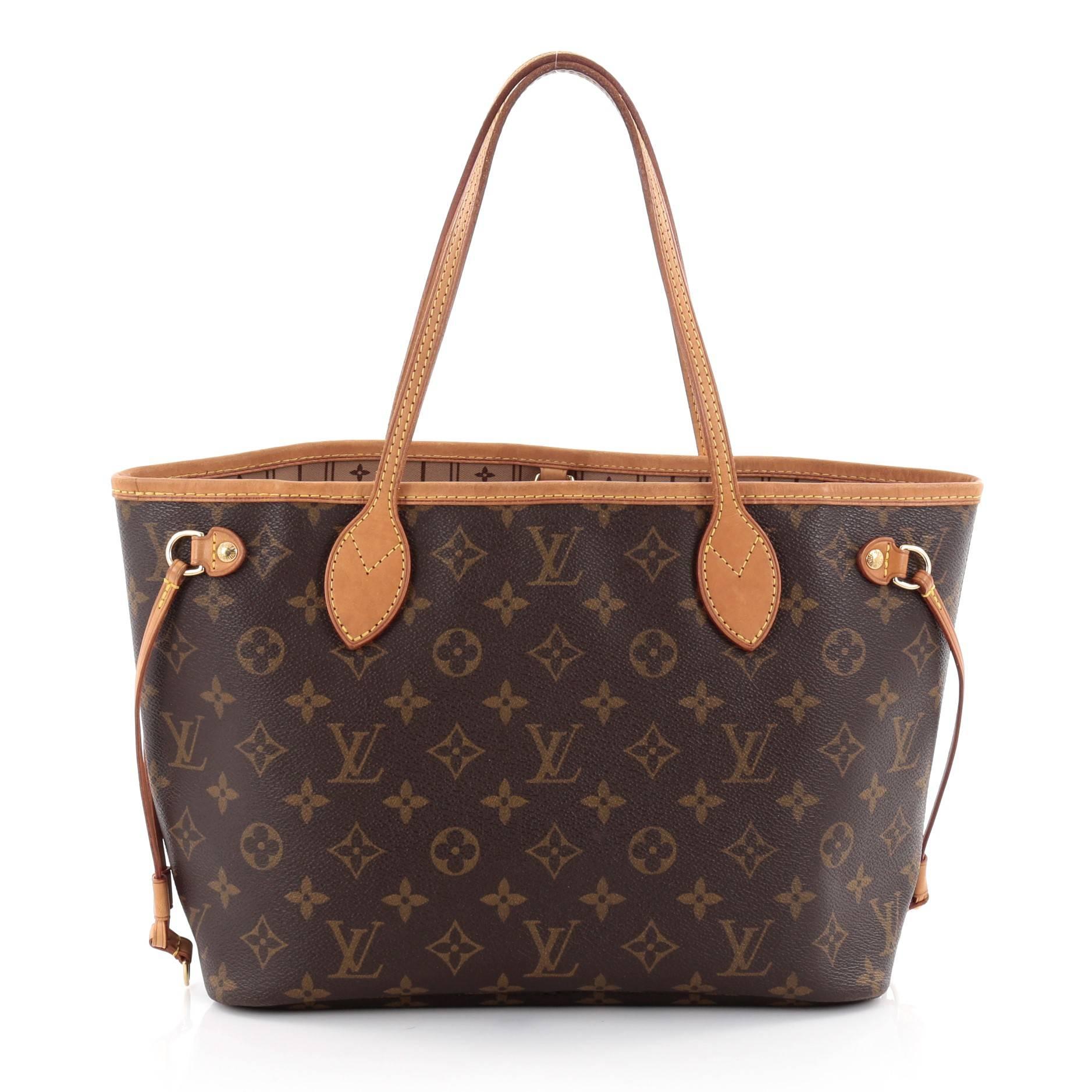Louis Vuitton Neverfull Tote Monogram Canvas PM In Good Condition In NY, NY