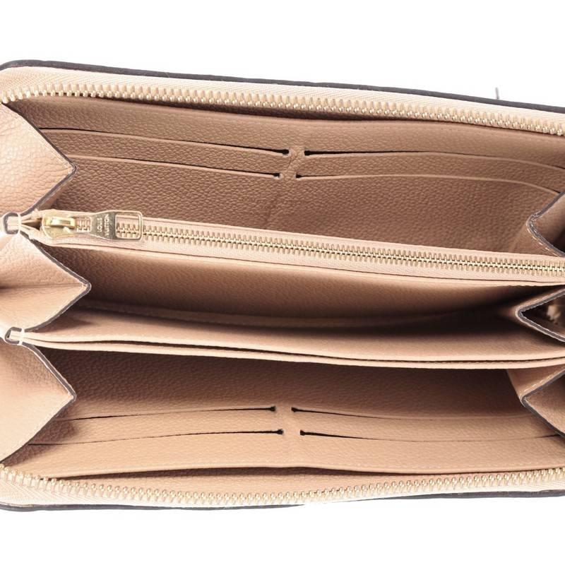 Louis Vuitton Monogram Empreinte Leather Zippy Wallet  2