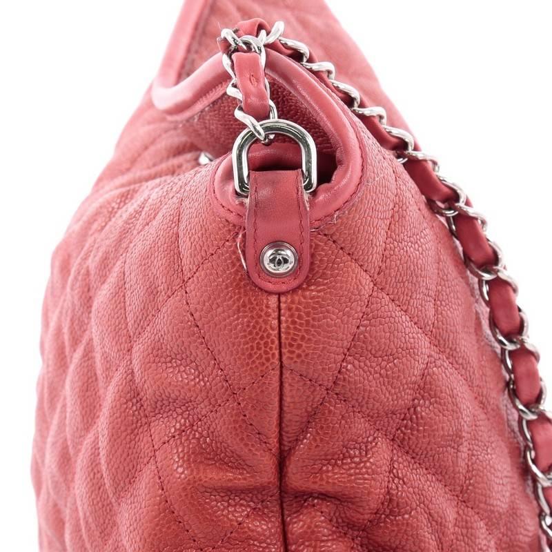 Women's or Men's Chanel French Riviera Tote Quilted Caviar Small