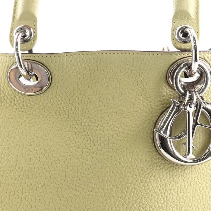 Christian Dior Diorissimo Tote Pebbled Leather Large 2