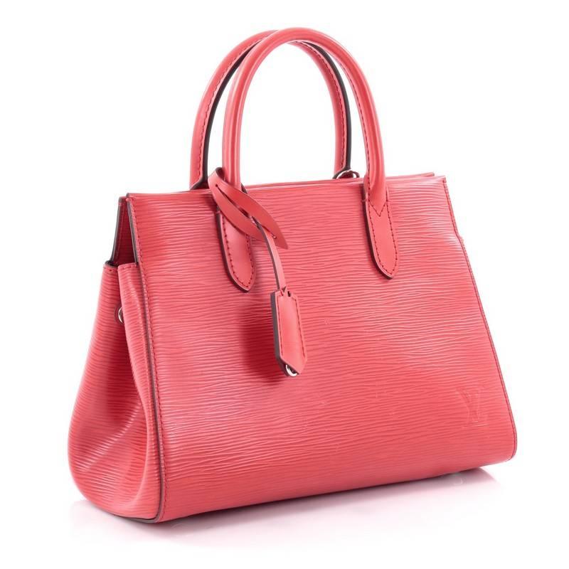 Red Louis Vuitton Marly Handbag Epi Leather BB