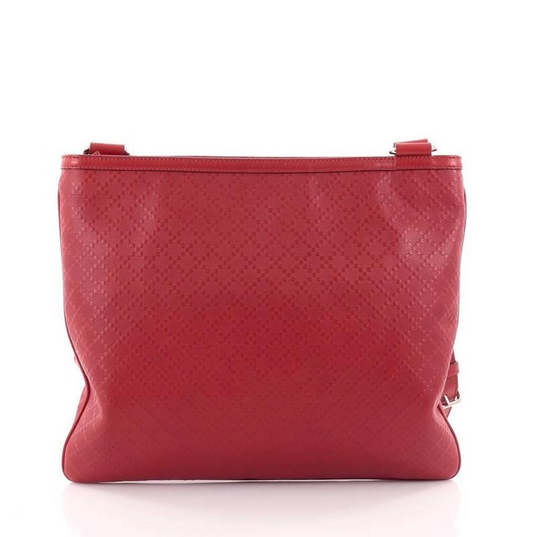 Gucci Crossbody Bag Diamante Leather Large at 1stdibs