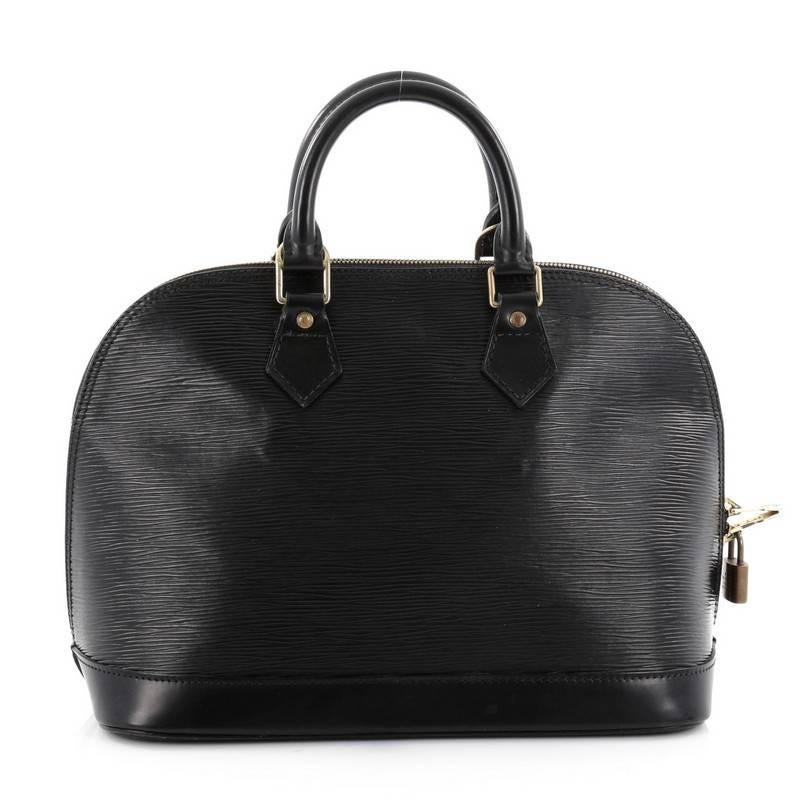  Louis Vuitton Vintage Alma Handbag Epi Leather PM In Good Condition In NY, NY