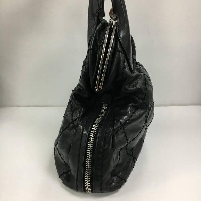 Chanel Expandable Zip Around Quilted Leather Large Frame Bag at 1stDibs