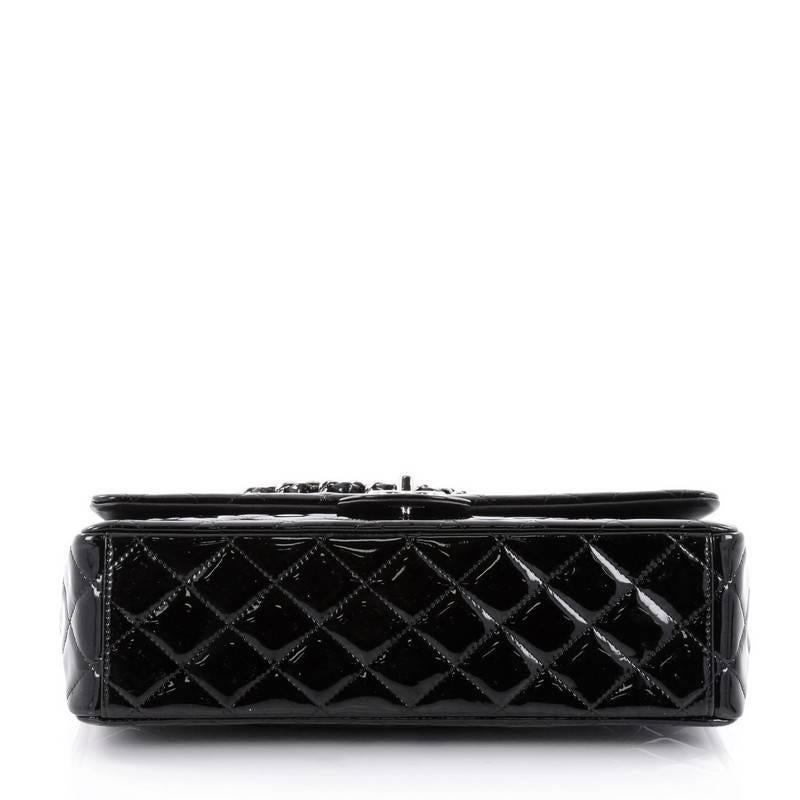 Women's Chanel Classic Double Flap Bag Quilted Patent Maxi