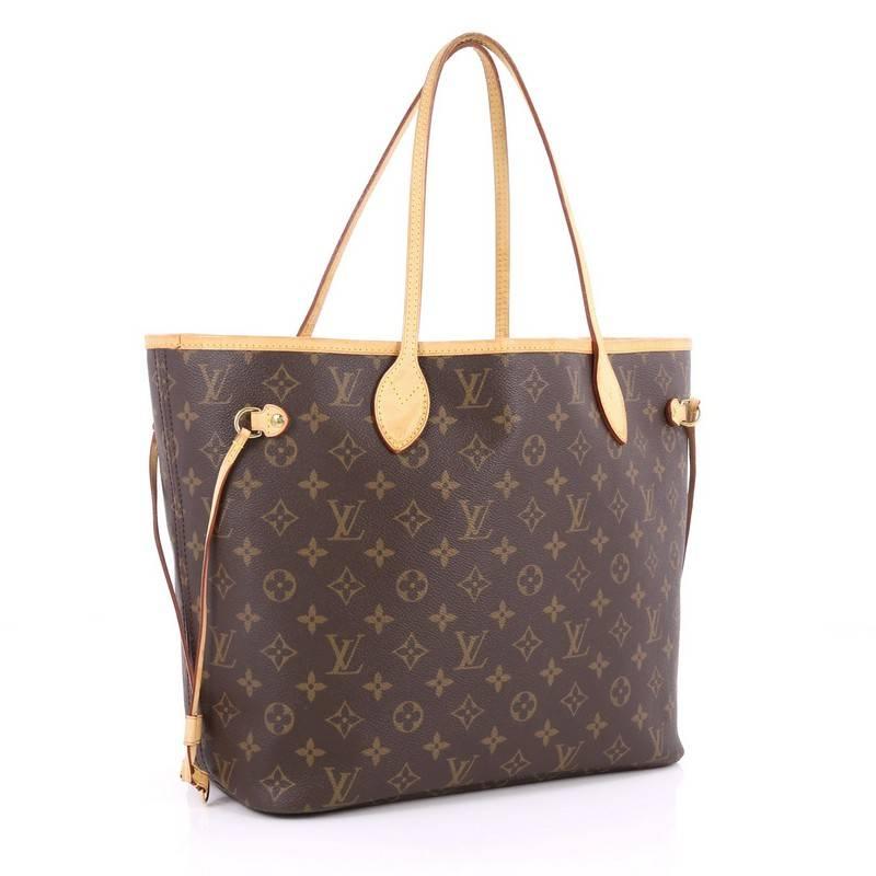 Gray Louis Vuitton Neverfull Tote Monogram Canvas MM