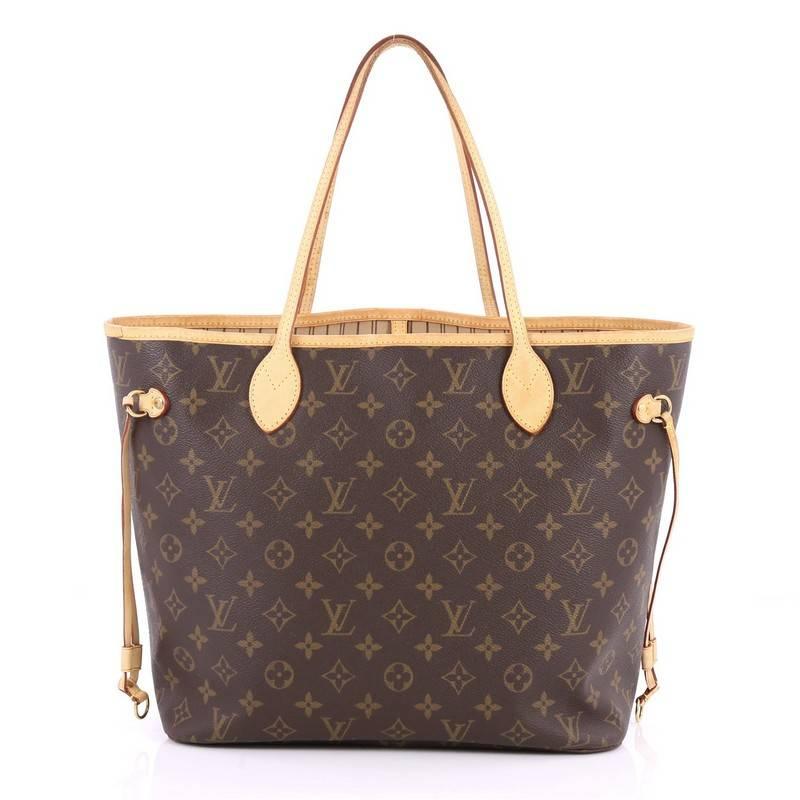 Louis Vuitton Neverfull Tote Monogram Canvas MM In Good Condition In NY, NY