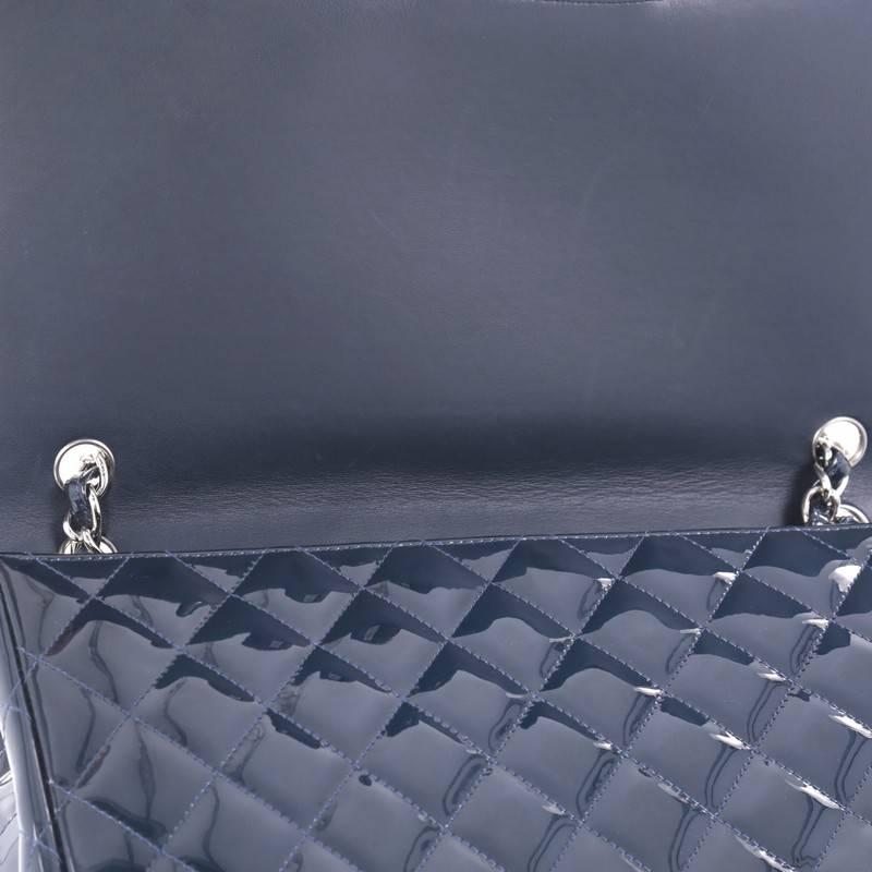  Chanel Classic Single Flap Bag Quilted Patent Maxi 1