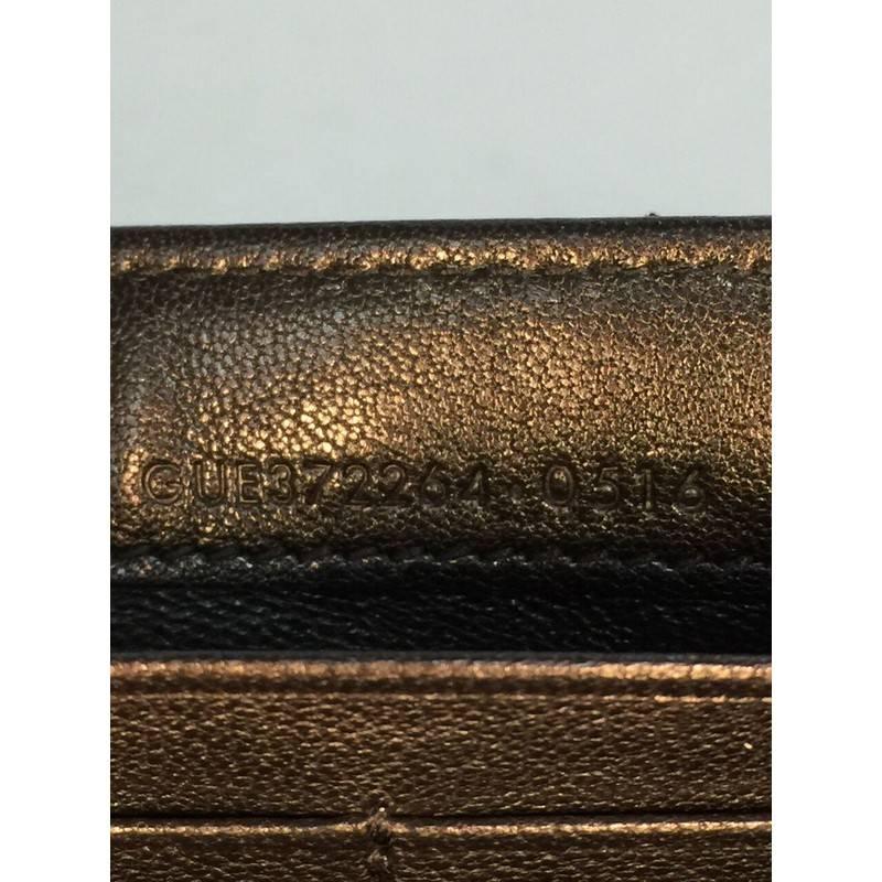 Saint Laurent Classic Monogram Wallet Matelasse Chevron Leather Large 3