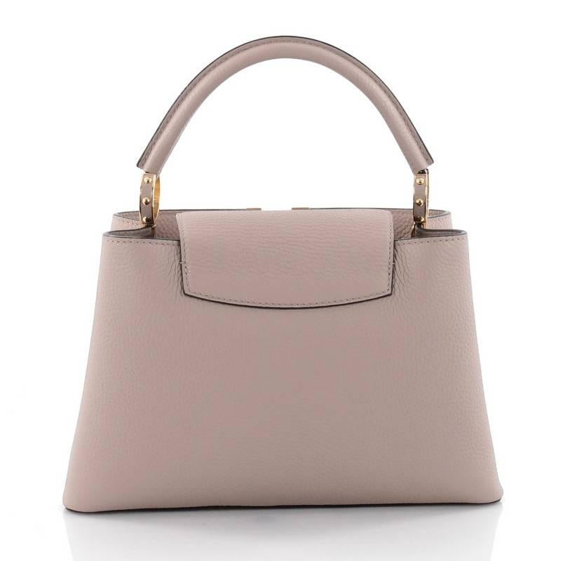 Women's Louis Vuitton Capucines Handbag Leather PM