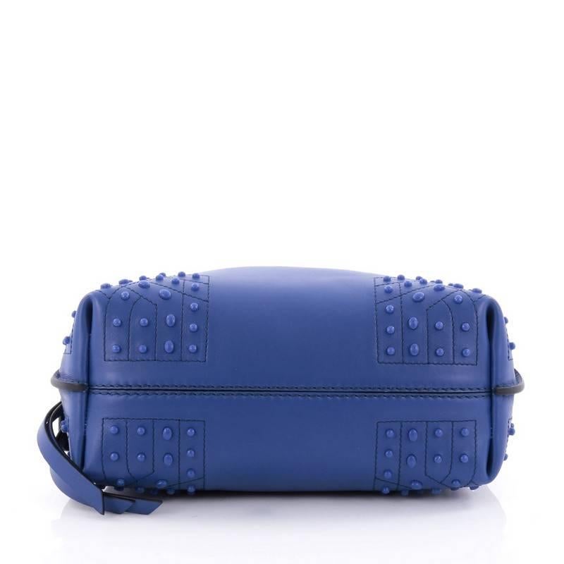 Women's Tod's Studded Convertible Wave Bag Leather Mini