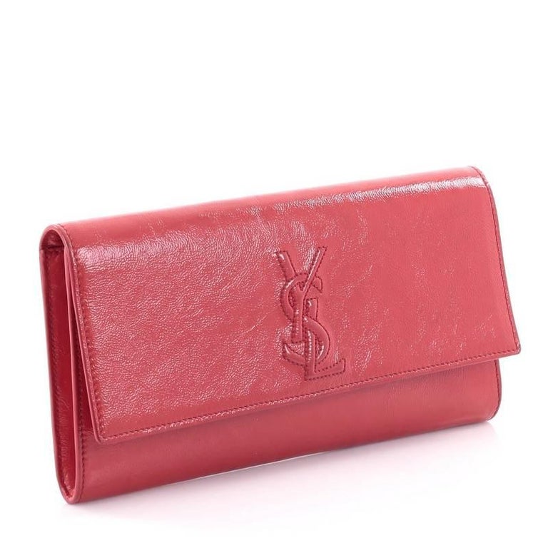 Saint Laurent Belle de Jour Clutch Leather Small at 1stDibs