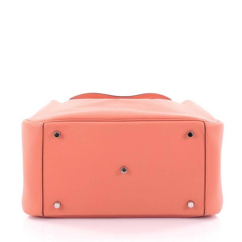 Hermes Lindy Handbag Evercolor 34 In Good Condition In NY, NY
