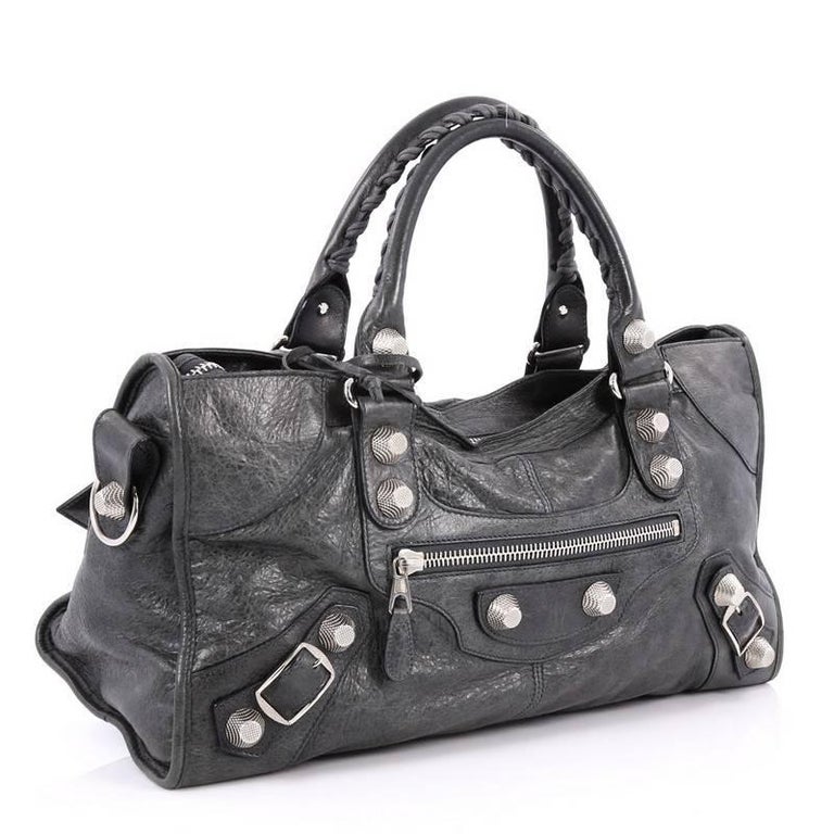 Balenciaga Part Time Giant Studs Handbag Leather at 1stDibs
