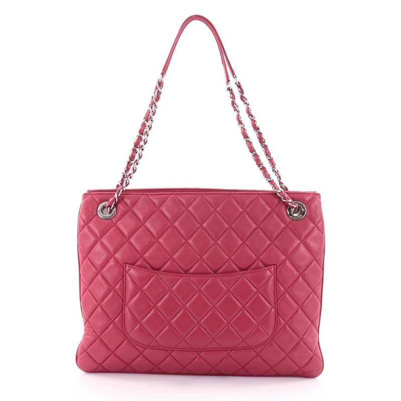 Chanel Quilted Lambskin Medium 3 Tote  In Good Condition In NY, NY