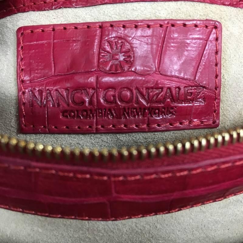 Nancy Gonzalez Convertible Flap Clutch Crocodile Long 3