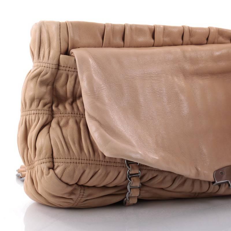 Prada Gaufre Flap Shoulder Bag Nappa Leather Medium  2