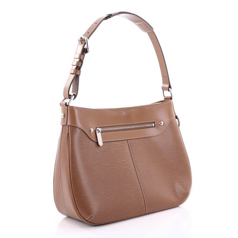 Brown Louis Vuitton Turenne Handbag Epi Leather GM