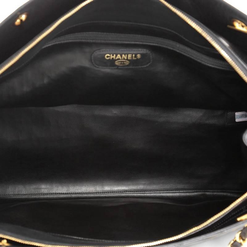 Chanel Vintage Supermodel Weekender Bag Quilted Leather Large  5