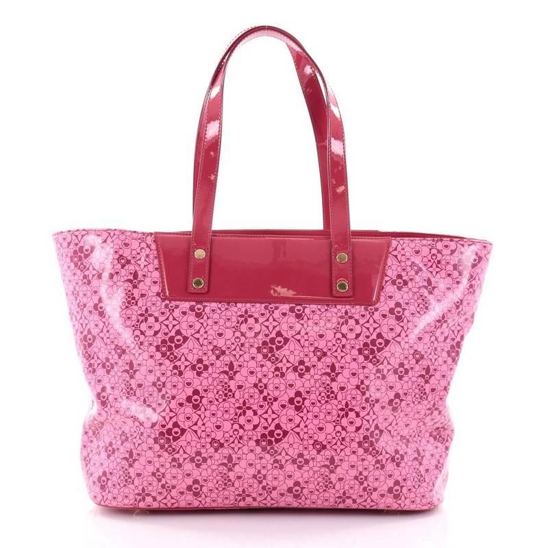  Louis Vuitton Voyage Tote Cosmic Blossom PM In Good Condition In NY, NY