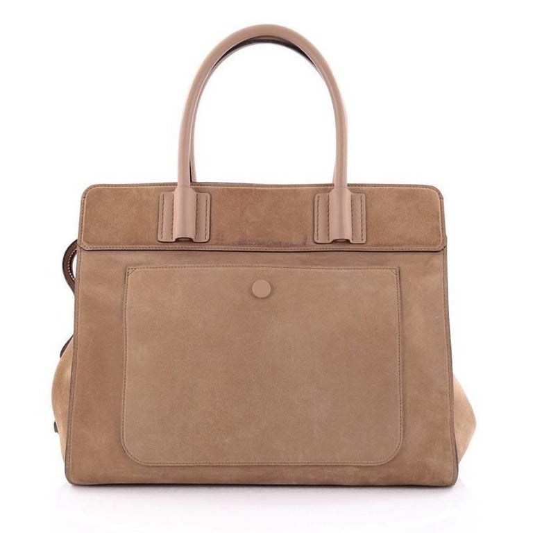 Tod's Double T Satchel Bag Suede Small at 1stDibs | tods double t bag