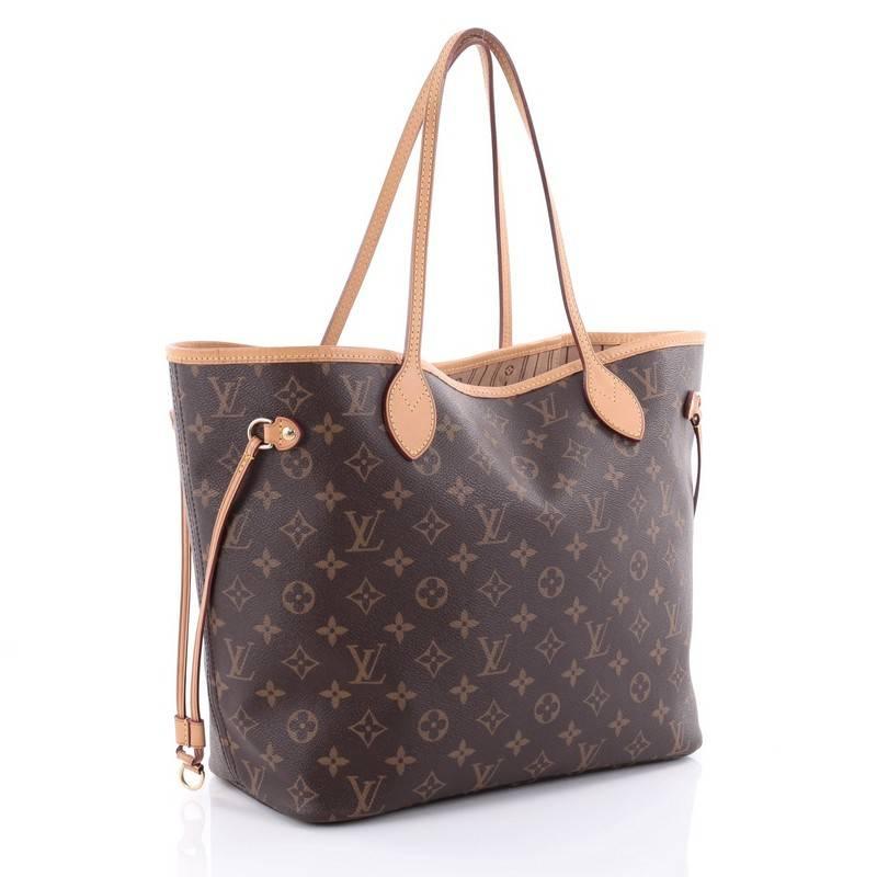 Gray Louis Vuitton Neverfull Tote Monogram Canvas MM 