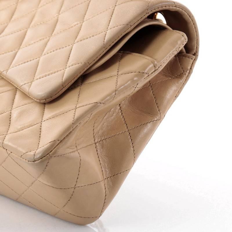 Chanel Vintage Classic Double Flap Bag Quilted Lambskin Medium 1